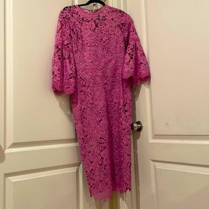 Lela Rose Flounce Sleeve Orchid Dress NWT